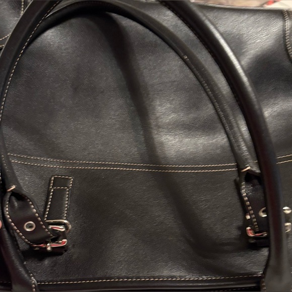 Coach Black Leather Tote Bag - Picture 9 of 11